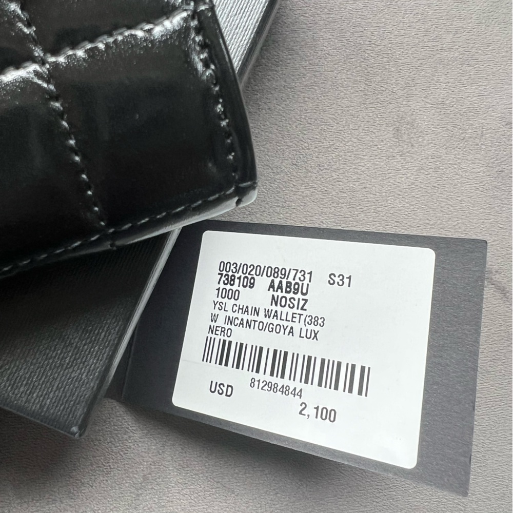 NWT YSL Lambskin Quilted Le Maillon Bag - Picture 12 of 15